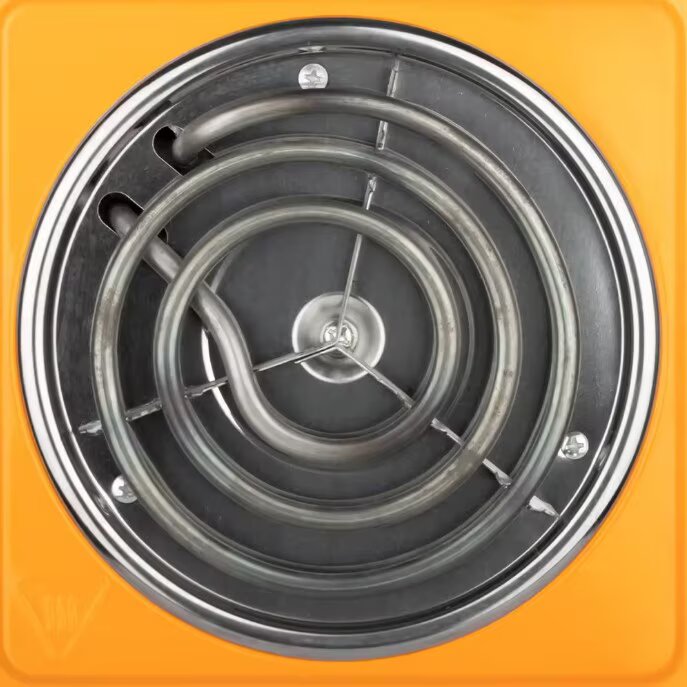 Aragaz Electric 1000 W, AT PERFORMANCE, control temperatura protectie la supraincalzire, Portocaliu